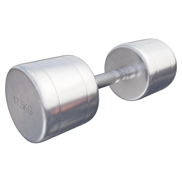 Set de 2 Gantere cromate cu greutate fixa, 2-30 Kg Gorilla Sports