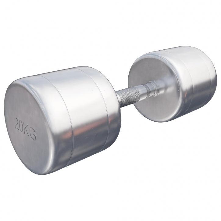 Set de 2 Gantere cromate cu greutate fixa, 2-30 Kg Gorilla Sports