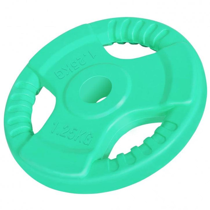 Discuri din fontă cauciucat cu grip 1,25-25Kg, 31mm Gorilla Sports