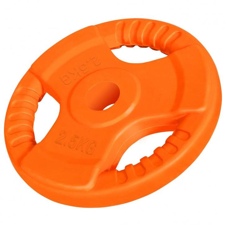 Discuri din fontă cauciucat cu grip 1,25-25Kg, 31mm Gorilla Sports