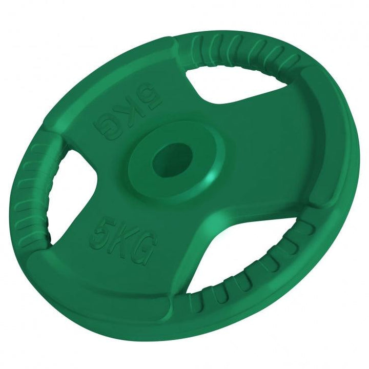 Discuri din fontă cauciucat cu grip 1,25-25Kg, 31mm Gorilla Sports