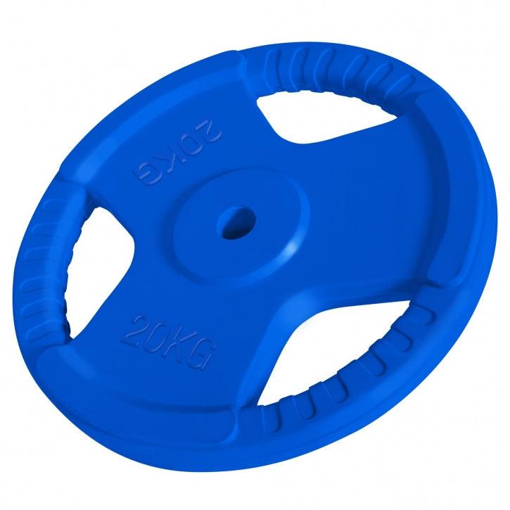 Discuri din fontă cauciucat cu grip 1,25-25Kg, 31mm Gorilla Sports