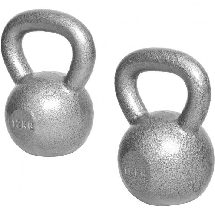 Kettlebell din fier Argintiu/Negru 2-32kg Gorilla Sports