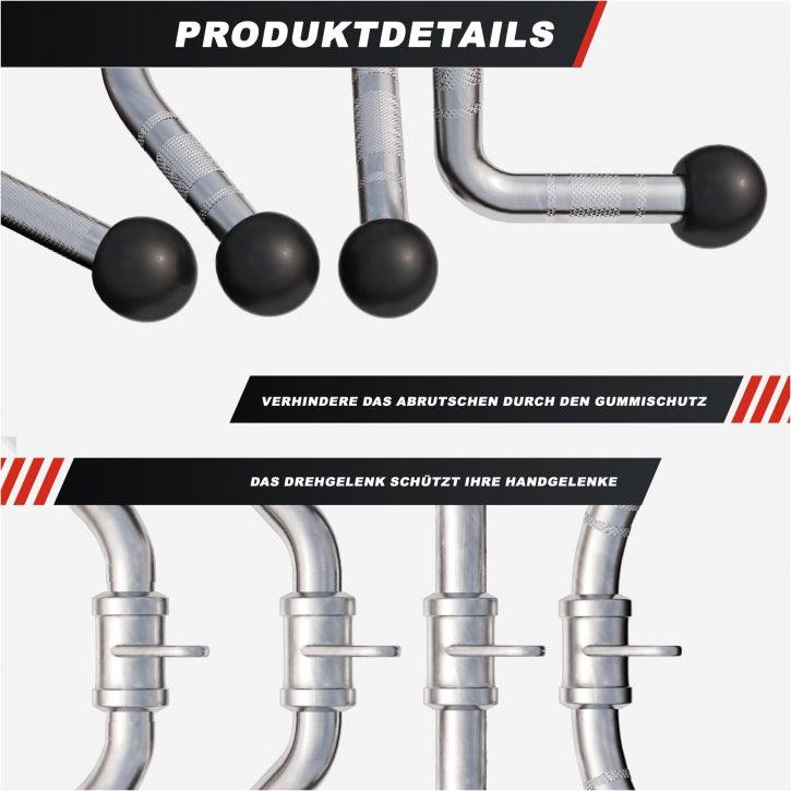 Set de manere, cu margini din cauciuc, Gorilla Sports - Gorilla Sports Ro