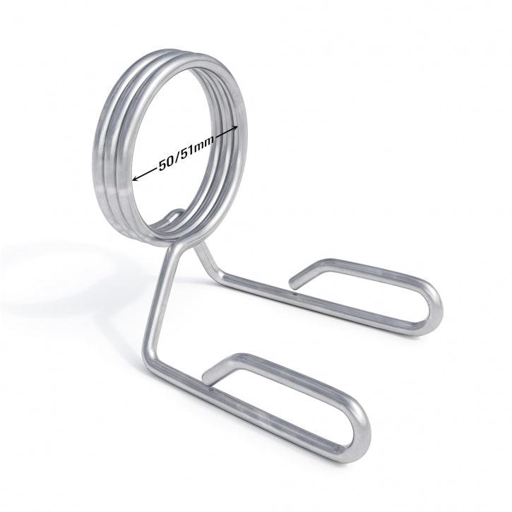 Încuietori cu arc pentru bare 50/51 mm cromate set de 2 - Gorilla Sports Ro