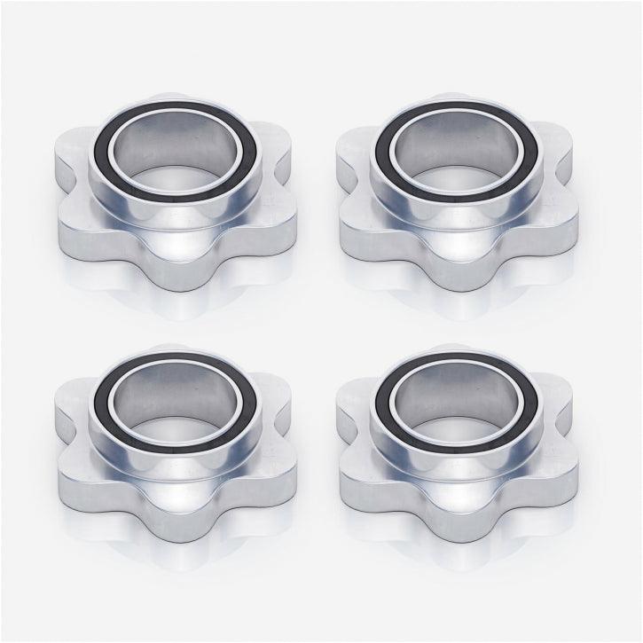 Set de 2 gantere 30/31 mm cromat de 42 cm cu piulite - Gorilla Sports Ro