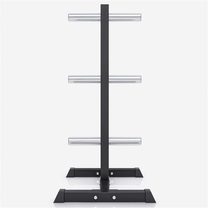 Suport discuri olimpice cu 3 bare 50/51 mm Negru/Alb - Gorilla Sports Ro