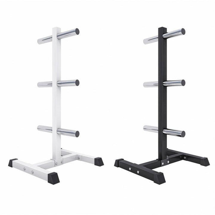 Suport discuri olimpice cu 3 bare 50/51 mm Negru/Alb - Gorilla Sports Ro