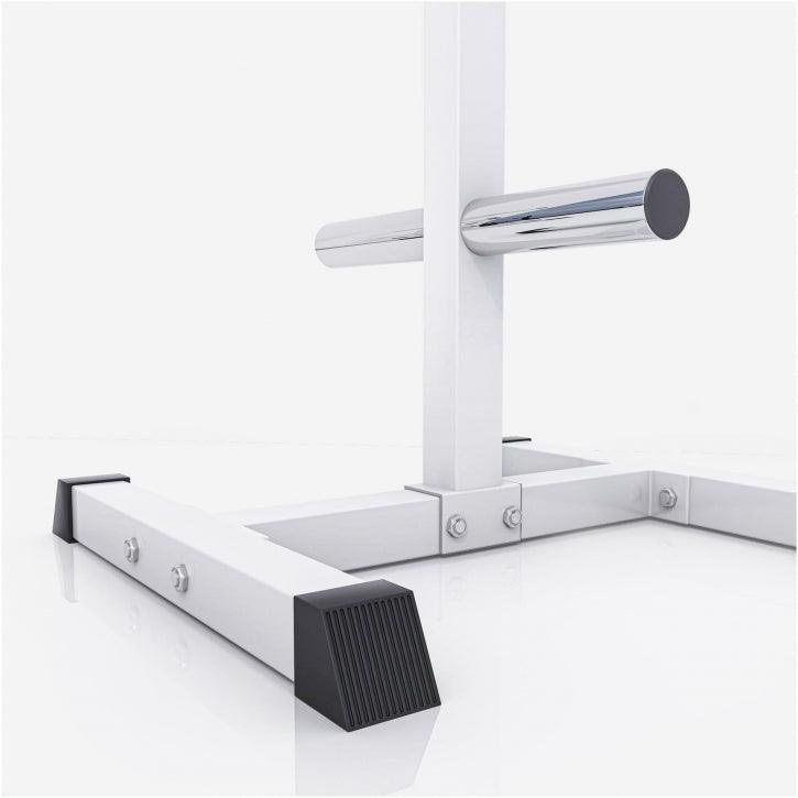 Suport discuri olimpice cu 3 bare 50/51 mm Negru/Alb - Gorilla Sports Ro