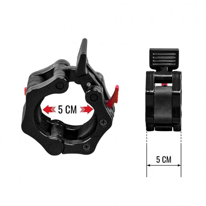 Set de 2 elemente de fixare cu eliberare rapidă pentru barele de 50/51 mm - Gorilla Sports Ro