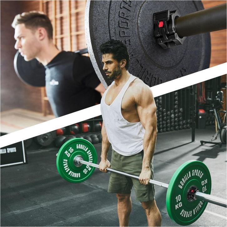 Set de 2 elemente de fixare cu eliberare rapidă pentru barele de 50/51 mm - Gorilla Sports Ro