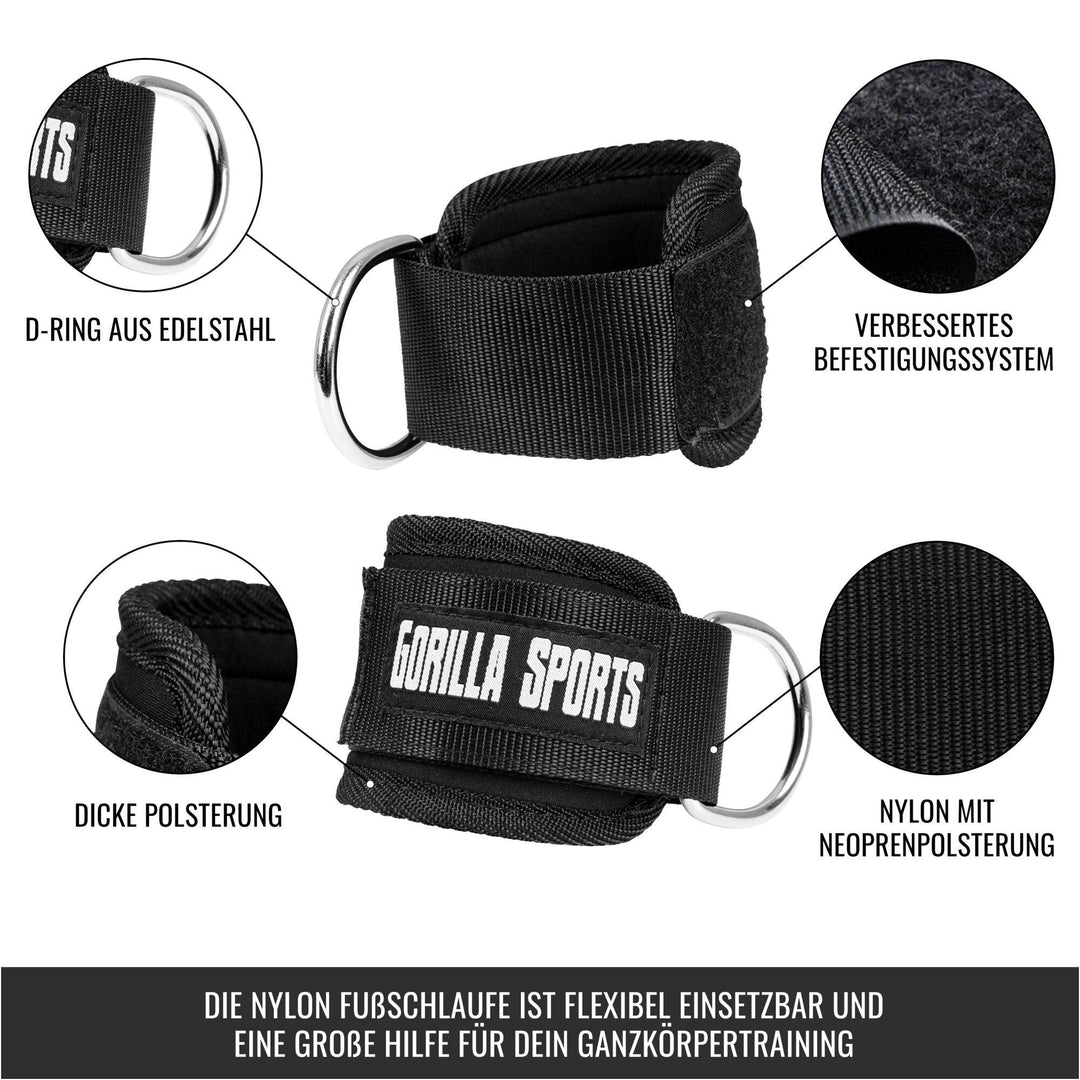 Curea din nailon pentru picioare cu căptușeală - Gorilla Sports Ro