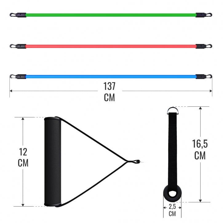 Set expander cu manere pentru fitness - Gorilla Sports Ro