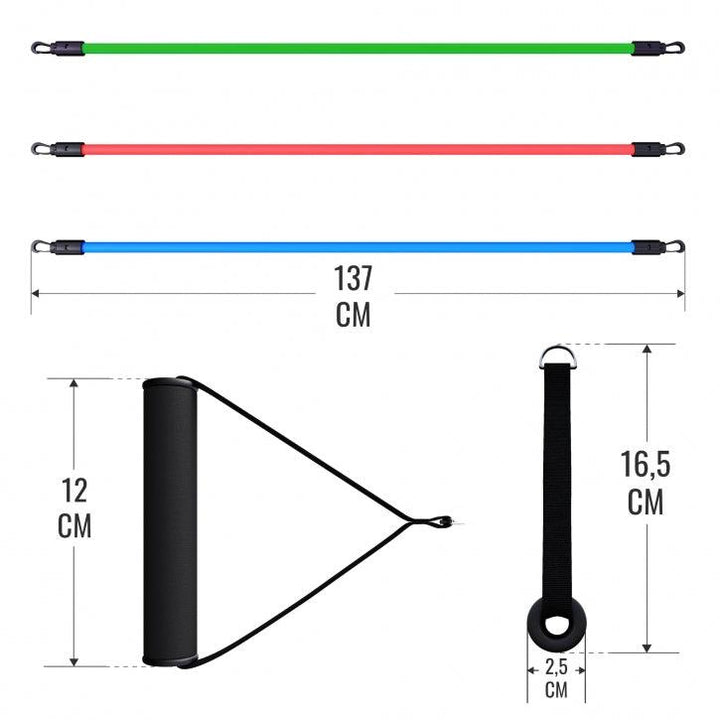 Set expander cu manere pentru fitness - Gorilla Sports Ro