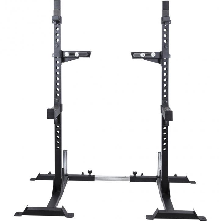 Set profesional, rack si haltera cu discuri olimpice si sigurante pe arc, 140 kg Gorilla Sports