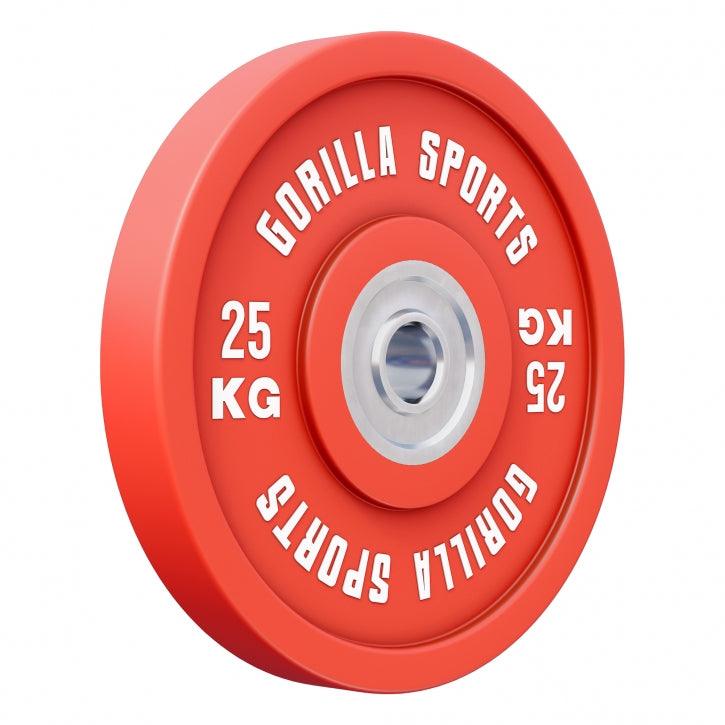 Disc Olimpic Bumper Profesional 5-25 Kg Gorilla Sports