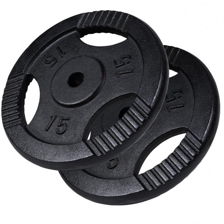 Disc din fontă , Argintiu/Negru, 1,25-20 Kg Gorilla Sports