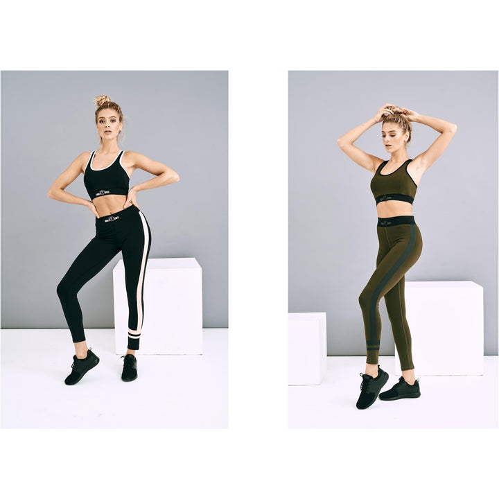 Sutien sport Negru/Roz și Negru/Măsliniu - Gorilla Sports Ro