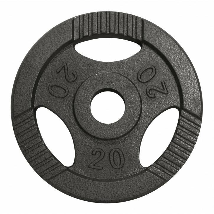 Disc din fontă , Argintiu/Negru, 1,25-20 Kg Gorilla Sports