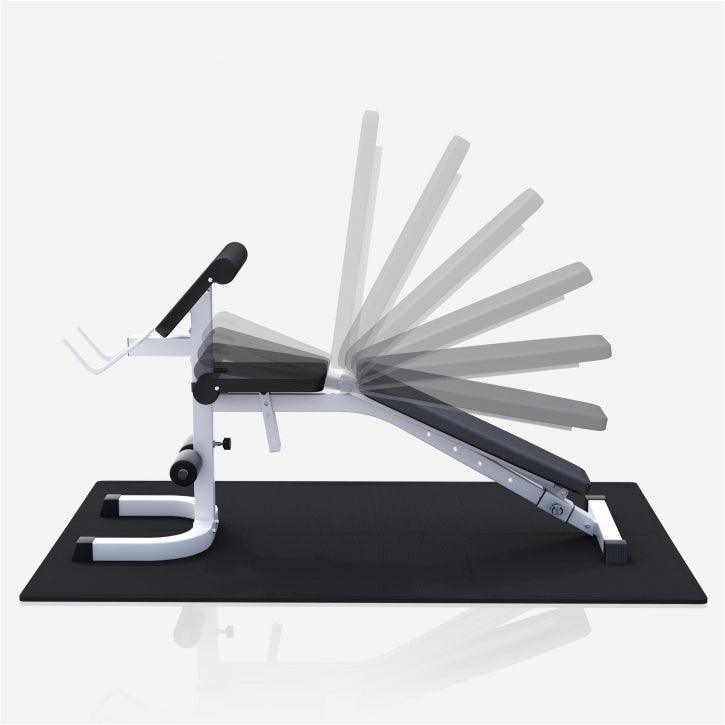 BANCA REGLABILA SCOTT + SET DE GREUTATI CU GRIP 100KG 30/31MM, SALTEA PROTECTIE - Gorilla Sports Ro