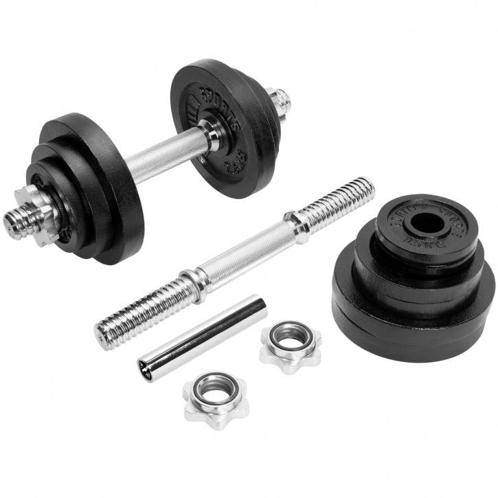 Set gantere fonta 22 kg reglabil 2 in 1 - Gorilla Sports Ro