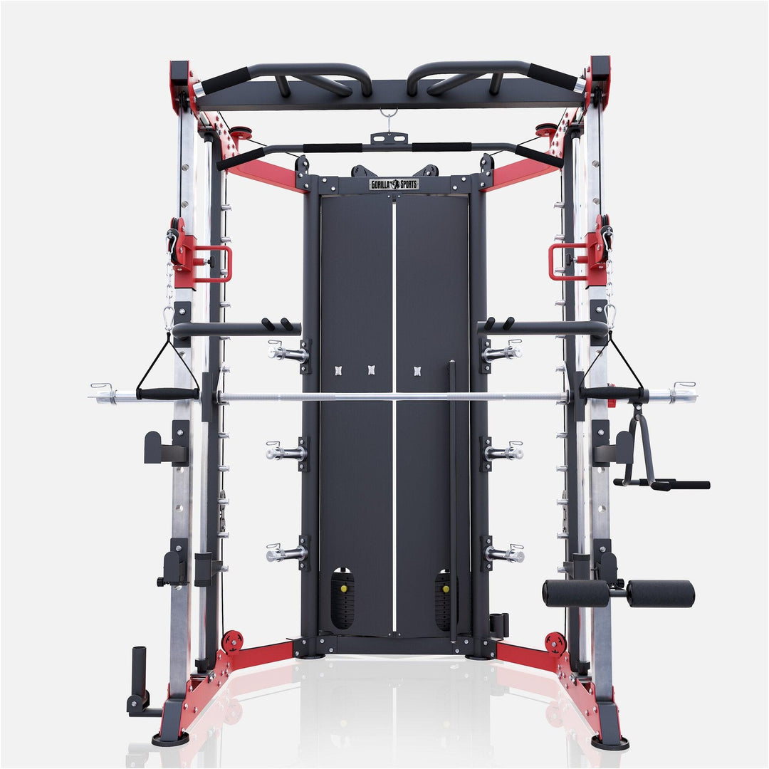 Aparat multifunctional Power Rack cu greutati - Gorilla Sports Ro
