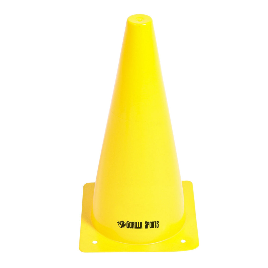 Set de 10 conuri, Gorilla Sports, Multiple Culori,  1- 30 cm