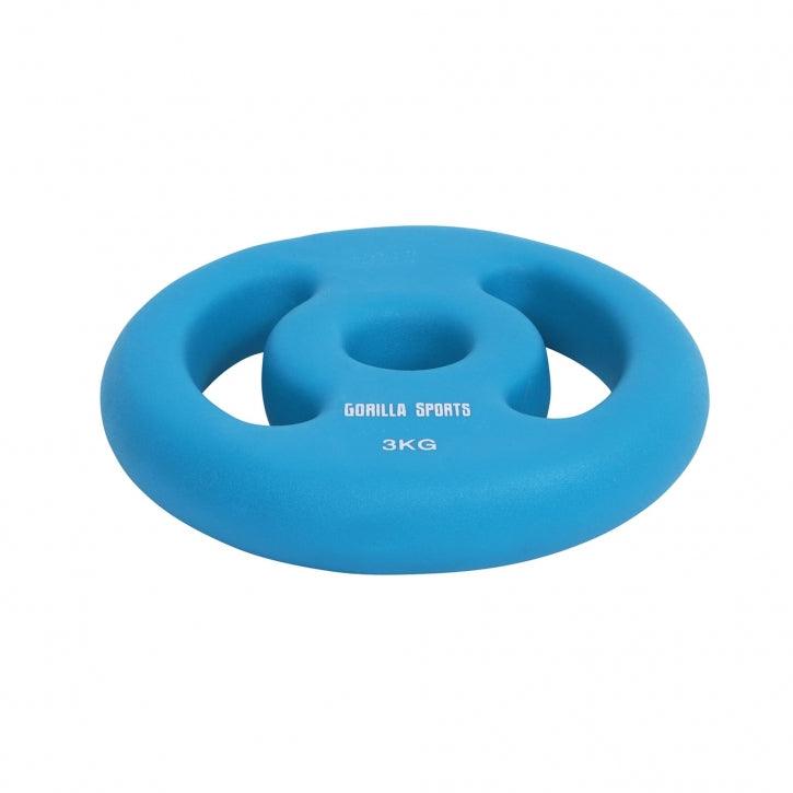 Set discuri din fontă cu înveliș din neopren - Gorilla Sports Ro