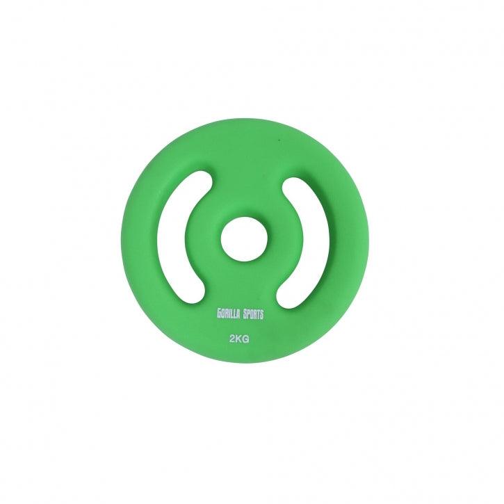 Set discuri din fontă cu înveliș din neopren - Gorilla Sports Ro