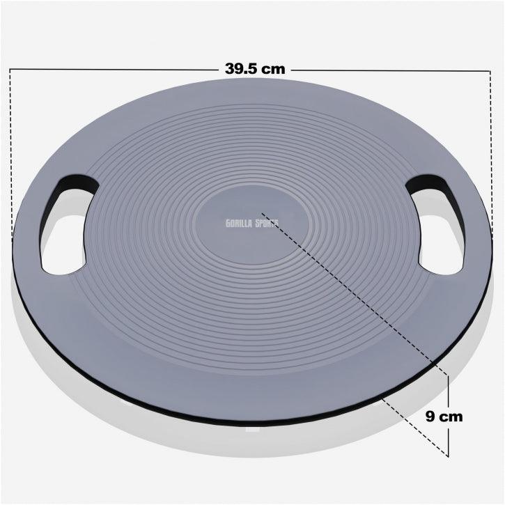 Placa de echilibru cu mânere, negre/gri închis - Gorilla Sports Ro