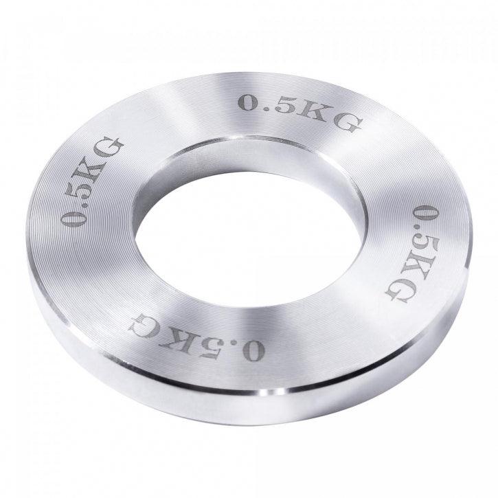 Set discuri de greutate 50/51mm crom 5 kg, inclusiv geantă de transport - Gorilla Sports Ro