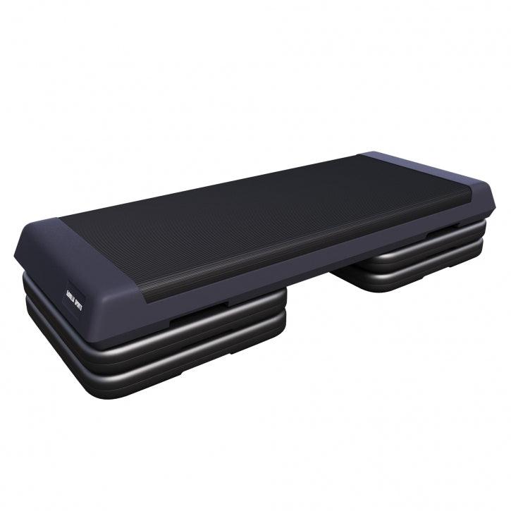 Scălă de trepte cu covoraș de cauciuc negru/gri închis - Gorilla Sports Ro