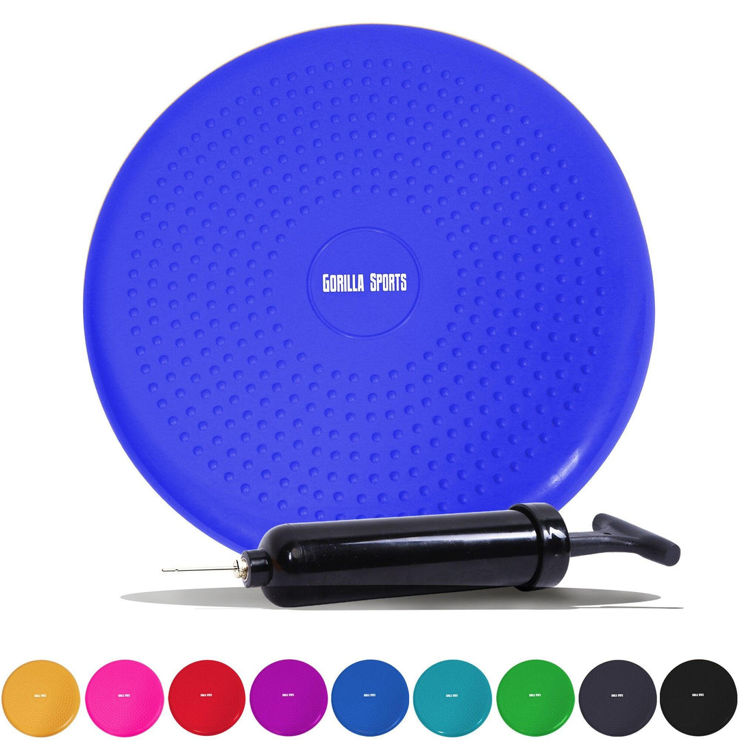 Pernă cu aer pentru șezut/fitness, inclusiv pompă de aer Multiple Culori Gorilla Sports