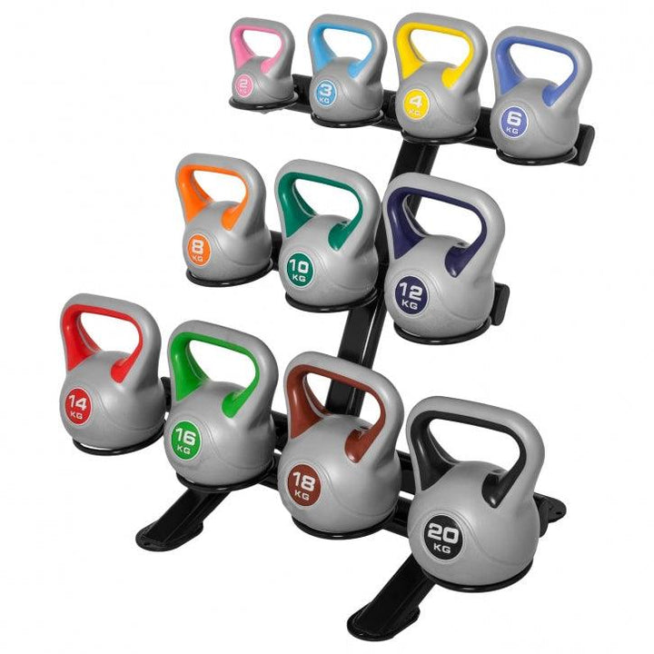 Kettlebell Stylish umplut cu ciment 2-20 KG Gorilla Sports