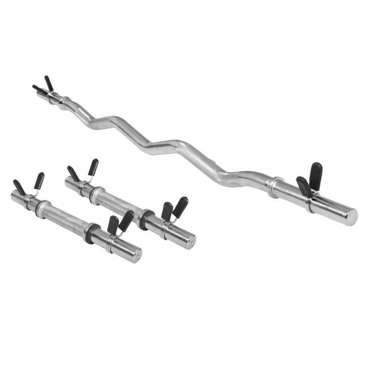 Set Bara Z 120 cm, 2 Gantere 35 cm cleme/piulite Gorilla Sports