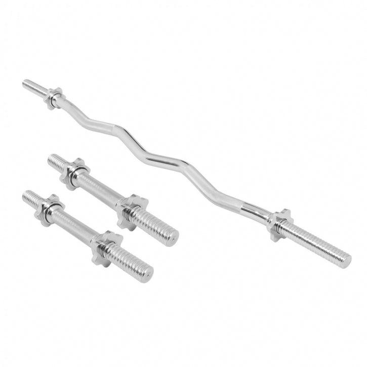 Set Bara Z 120 cm, 2 Gantere 35 cm cleme/piulite Gorilla Sports