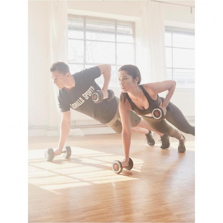 Ganteră profesională cu cauciuc - Gorilla Sports Ro