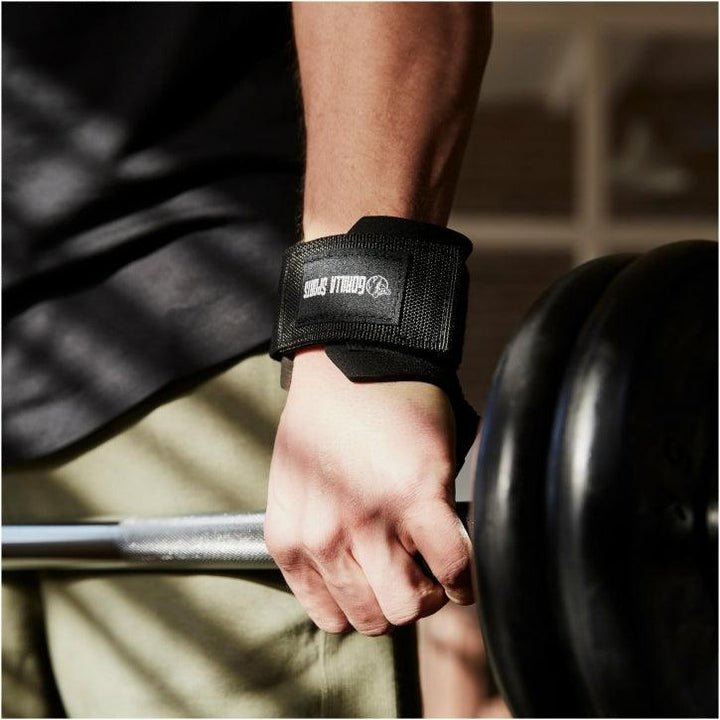 Ajutoare de ridicari cu carlige, negru - Gorilla Sports Ro