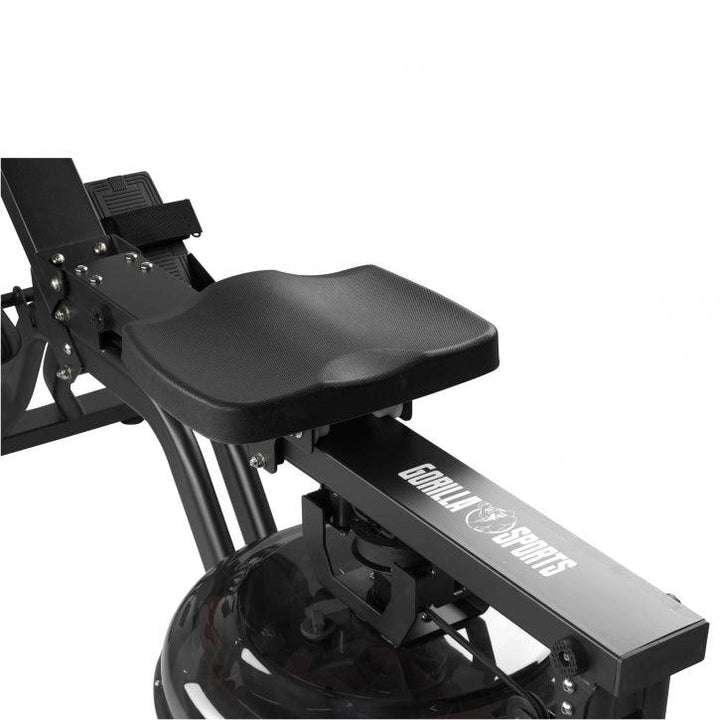 Aparat de vâslit cu apa, negru/rosu - Gorilla Sports Ro