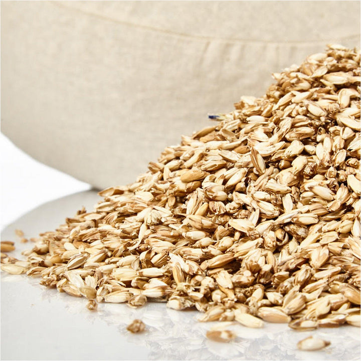 Set curea yoga + perna yoga, albastru deschis/ galben - portocaliu Gorilla Sports