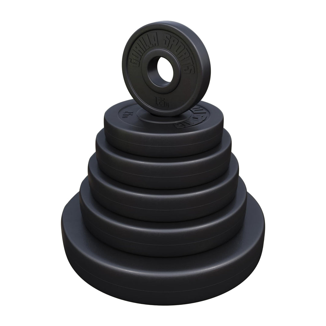 Set discuri Olimpice 50/51mm, umplute cu ciment,30 kg, 2 x 15 kg - Gorilla Sports Ro