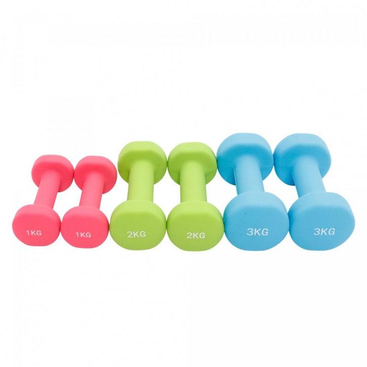 Set de gantere fixe pentru Aerobic 12 KG - Gorilla Sports Ro