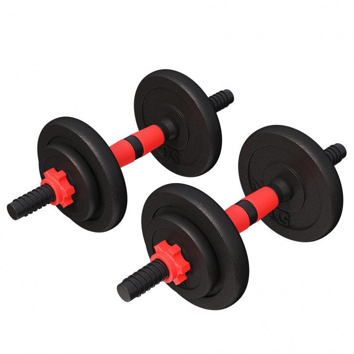 Set de 2 Gantere cu discuri din fonta 15-30 Kg Gorilla Sports