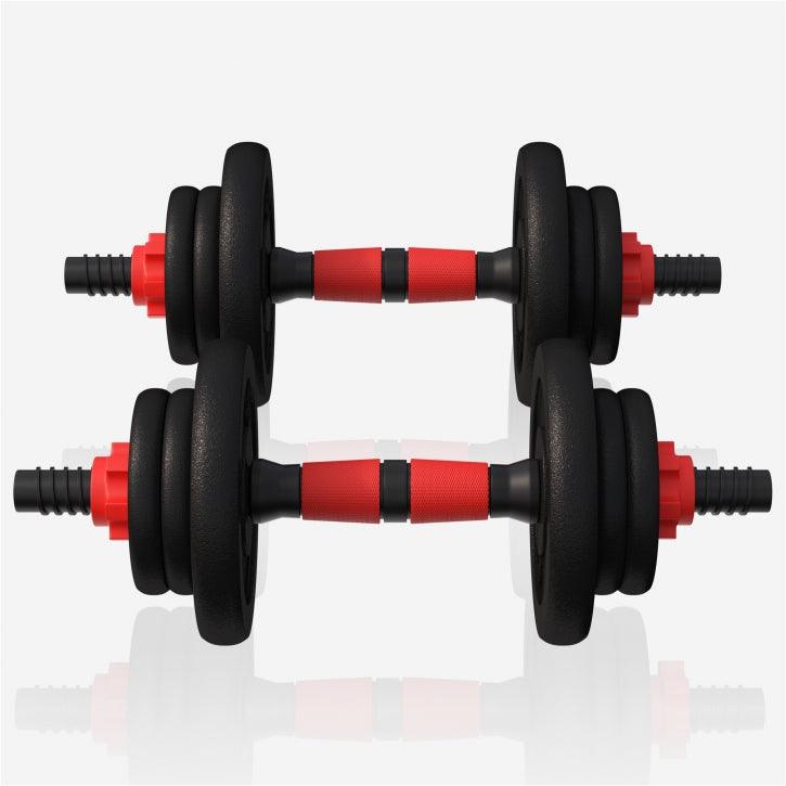 Set de 2 Gantere cu discuri din fonta - Gorilla Sports Ro