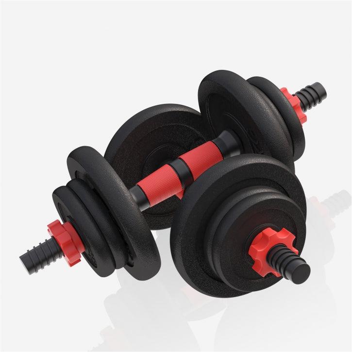 Set de 2 Gantere cu discuri din fonta - Gorilla Sports Ro