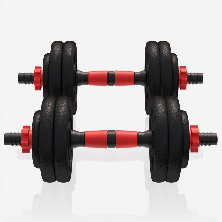 Set de 2 Gantere cu discuri din fonta - Gorilla Sports Ro