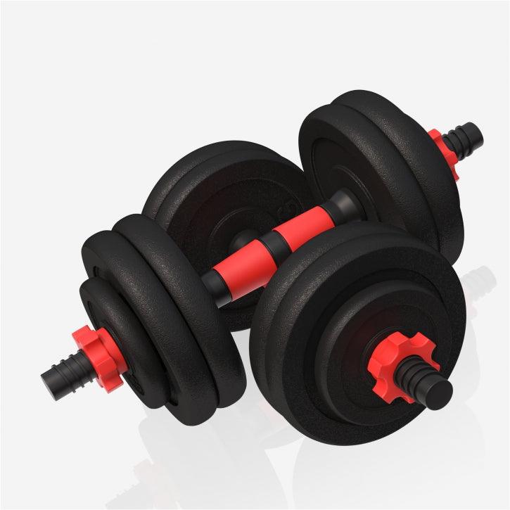 Set de 2 Gantere cu discuri din fonta - Gorilla Sports Ro