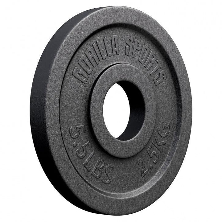 Discuri Olimpice din fontă 50/51 mm Negre 1,25-25 KG Gorilla Sports