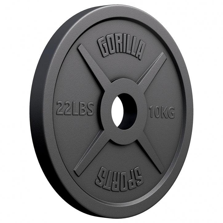 Discuri Olimpice din fontă 50/51 mm Negre 1,25-25 KG Gorilla Sports
