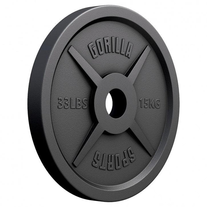 Discuri Olimpice din fontă 50/51 mm Negre 1,25-25 KG Gorilla Sports